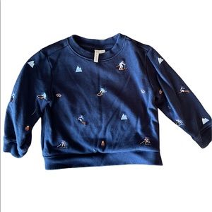 Janie and Jack embroidered ski sweatshirt